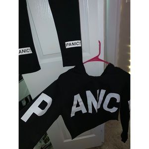 Panic @ the disco matching crop hoodie & leggings
